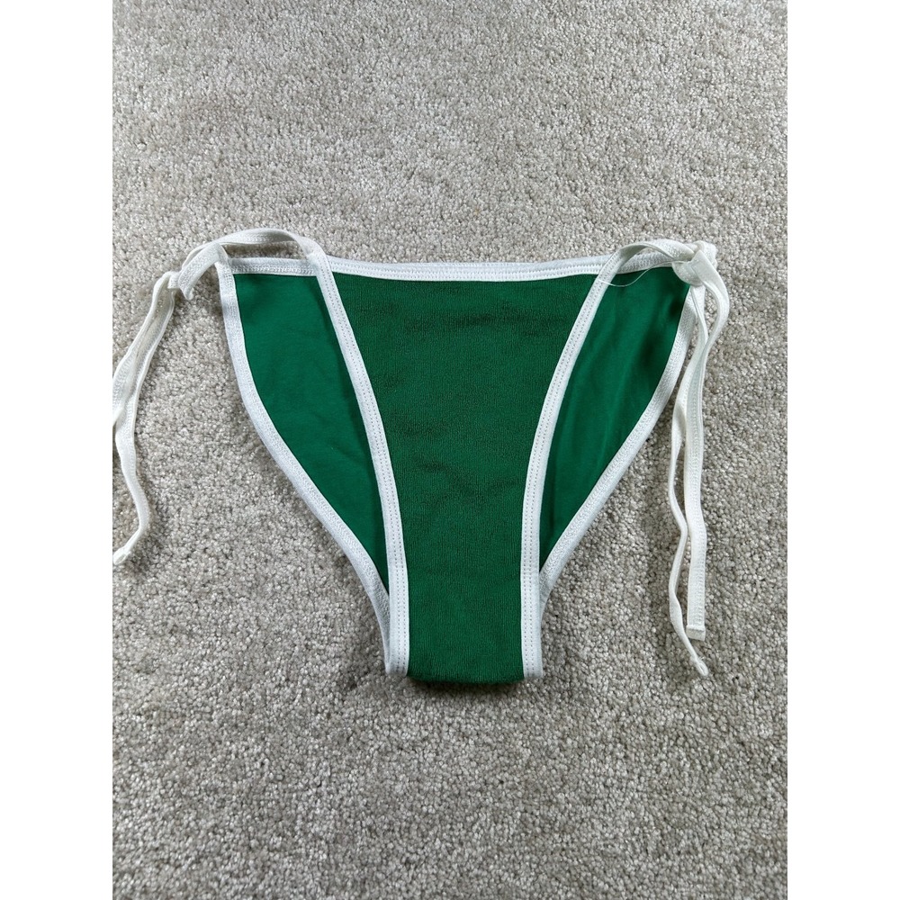 American Apparel Swimwear Women's Kelly Green Medium‎ Cotton Bikini Bottom